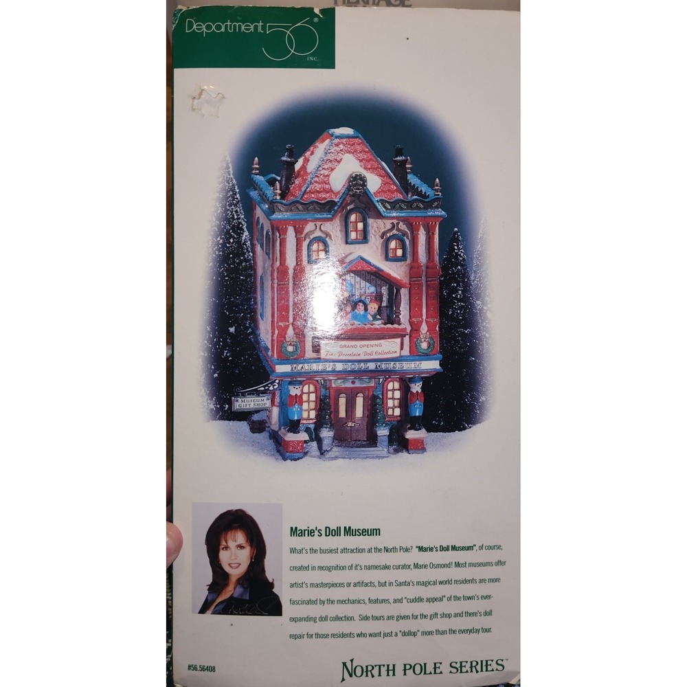 Dept.‎ 56 North Pole Series Marie's Doll Museum Marie Osmond, NIB